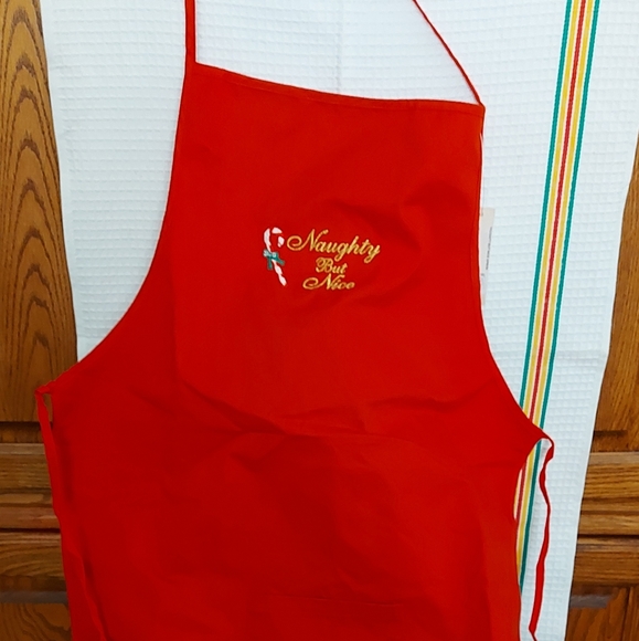 Other - NWT Christmas Naughty but Nice Apron